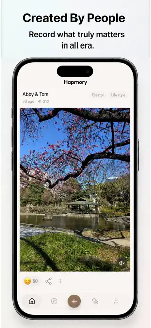Hapmory: Created By People. Record what truly matters in all era.